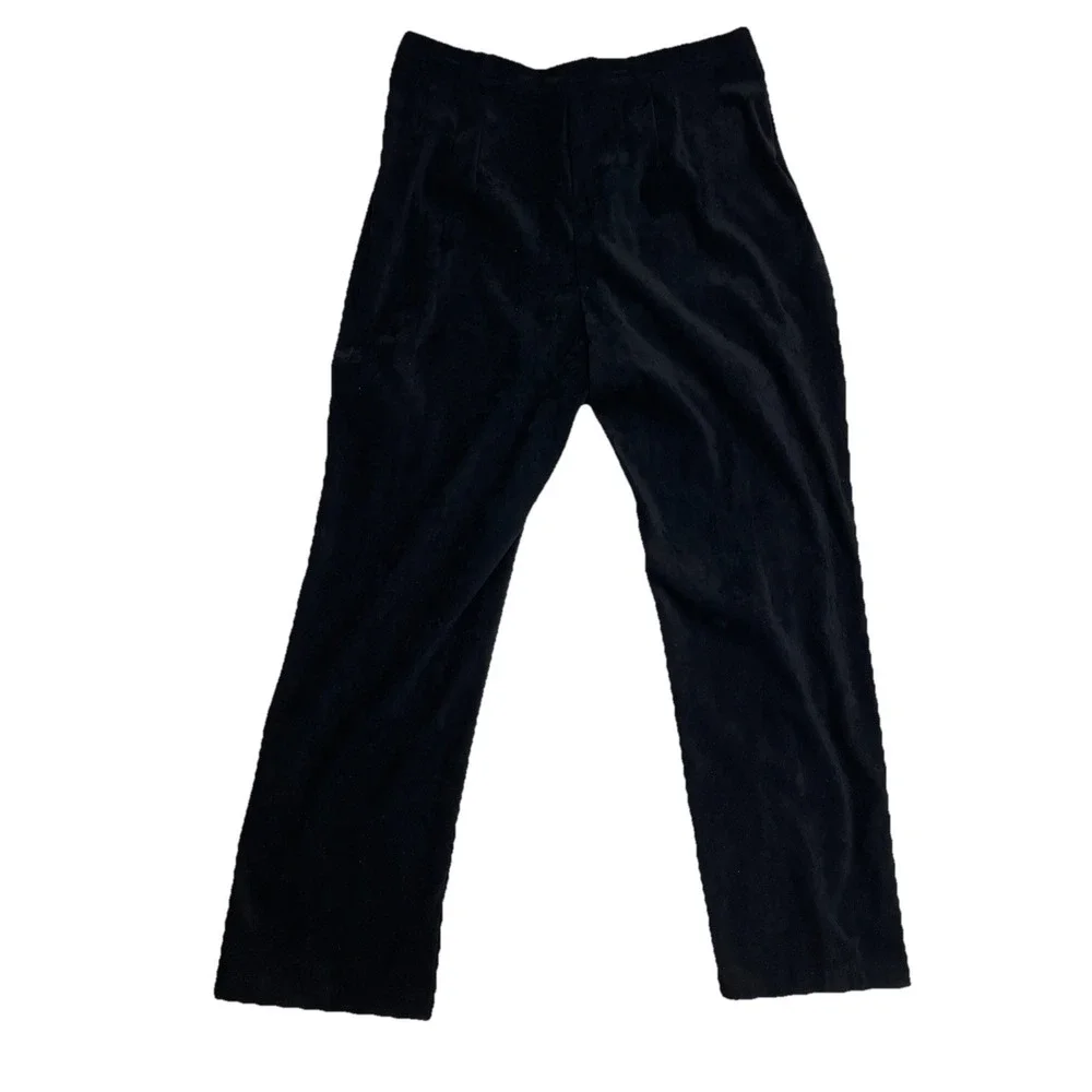 Vintage Sag Harbor Dress Pants Moleskin Women's Size 16 Black 34x28 High Rise